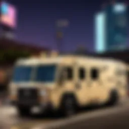 Mobile command center vehicle in a dynamic urban setting