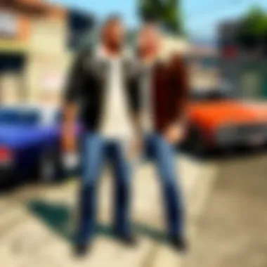 Community Engagement in GTA Modding An illustration of a GTA modding community event highlighting collaboration among enthusiasts.