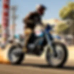 A skilled rider performing a wheelie on a motorcycle