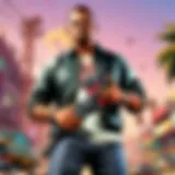 A gamer immersed in a thrilling action game using a controller
