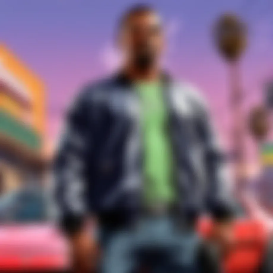 Conceptual art of Grand Theft Auto on Nintendo Switch