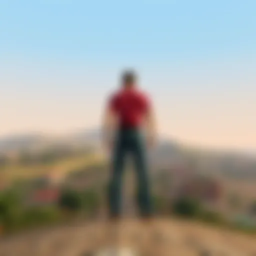 Vibrant landscape of San Andreas