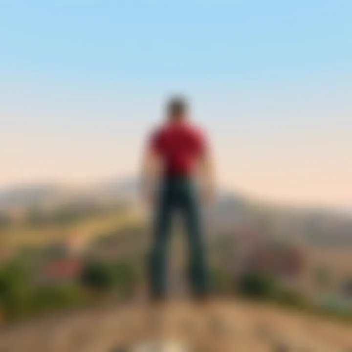 Vibrant landscape of San Andreas