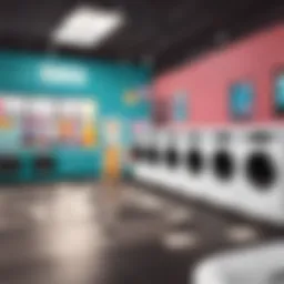 Modern Suds Laundromat Interior Design
