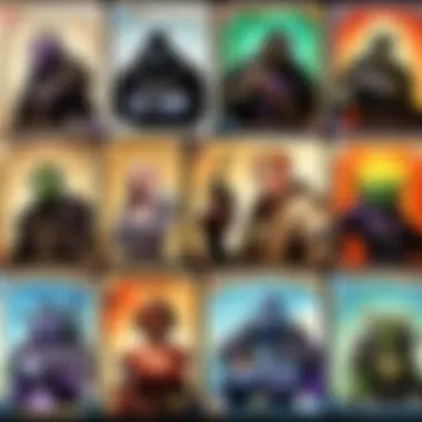 Illustration showcasing diverse range of card types in TCG World of Warcraft