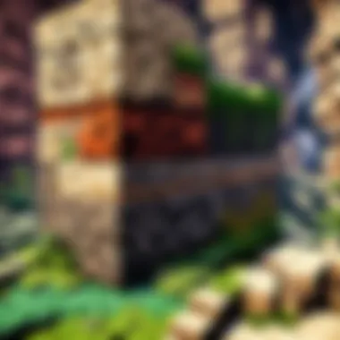 Bedrock Layers in Minecraft Illustration showing the intricate layers of bedrock in Minecraft