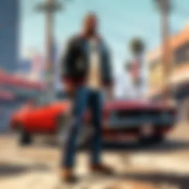 Iconic scene from a GTA title on PS5