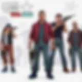 An intricate character customization screen showcasing diverse avatar options