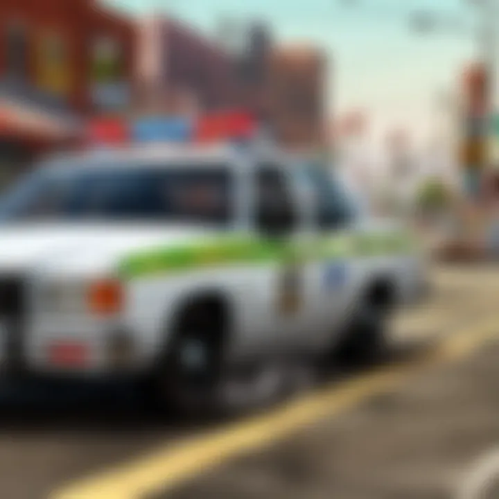 Cultural impact of the cop car horn represented in various GTA titles