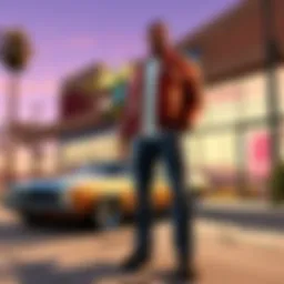 A vibrant landscape from the GTA universe showcasing the game's intricate environments.