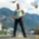 Chromebook displaying Grand Theft Auto V gameplay