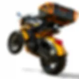 Detailed view of the Rampage Motorcycle Loader showcasing its sleek design.