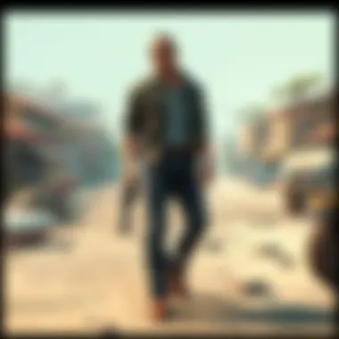 Immersive Game Environment A vibrant landscape from a popular grinding game showcasing its immersive environment