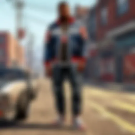 Close-up of a roadman outfit showcasing urban fashion elements