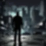 A dark cityscape representing chaos and conflict in the GTA series