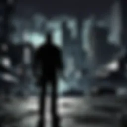 A dark cityscape representing chaos and conflict in the GTA series