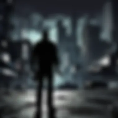 A dark cityscape representing chaos and conflict in the GTA series