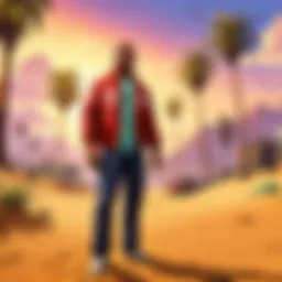 A vibrant landscape showcasing a detailed sandbox game environment with diverse terrains.