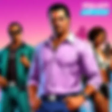 A collage of characters from Vice City reflecting diverse personalities and backstories