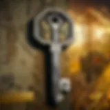 Mysterious Key Symbolizing Access