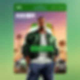 Xbox gift card displayed on a futuristic digital screen