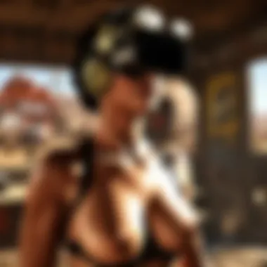 Immersive Virtual Reality Experience in Fallout Porn Abstract representation of virtual reality goggles with Fallout themed design