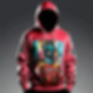 Futurism in Fashion: Social Club Hoodie Impact Futuristic conceptual illustration representing the impact of social club hoodies on fashion