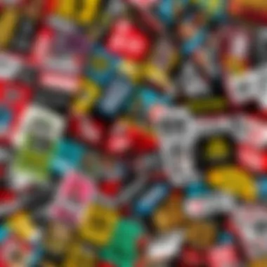 Diverse Selection of GameStop Gift Cards GameStop Gift Card Display