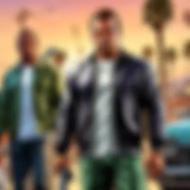 Community Insights on Grand Theft Auto V Artistic interpretation of a vibrant gaming community discussing Grand Theft Auto V