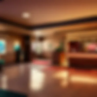 Sophisticated Lobby Ambiance Elegant Gateway Motel Lobby