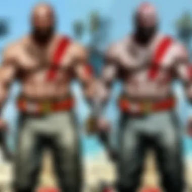 Graphics Comparison: Console vs Steam A side-by-side comparison of God of War's graphics on console versus Steam, highlighting enhancements.