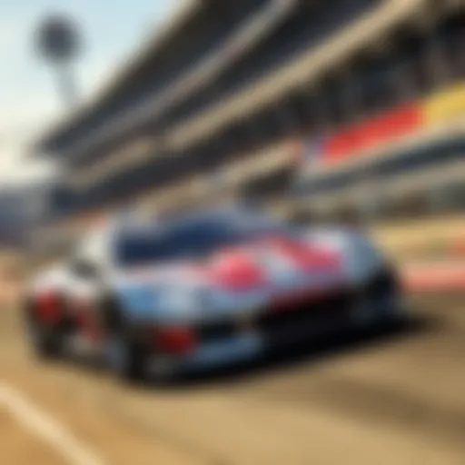 A dynamic racing scene showcasing Gran Turismo's realism