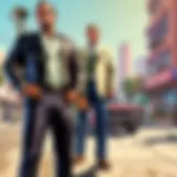 Conceptual artwork representing the fusion of Grand Theft Auto V and Nintendo Switch