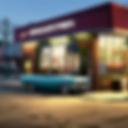 Grove Street Auto exterior view showcasing its vibrant design