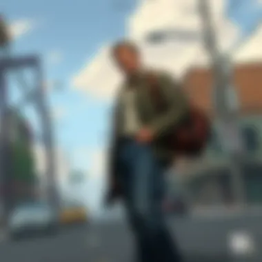 Urban Landscape of Grand Theft Auto A breathtaking view of the sprawling cityscape in GTA