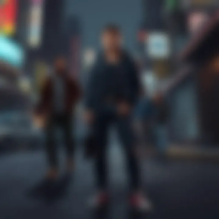 Exploring the Nightlife in Grand Theft Auto A character engaging with the vibrant nightlife of GTA
