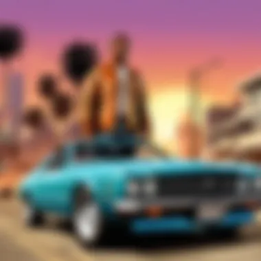 A Pivotal Narrative Moment in GTA A scene depicting a pivotal moment in GTA's narrative