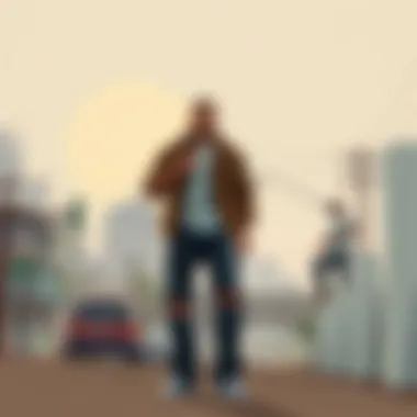 Protagonist in Action A depiction of the main protagonist immersed in an engaging mission