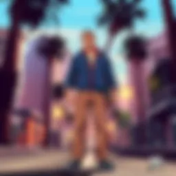 Stunning visual of San Andreas with mobile interface