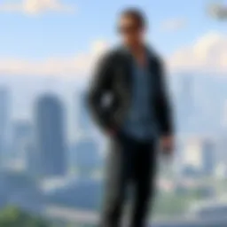 Scenic view of Los Santos skyline