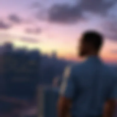 Los Santos Skyline at Dusk Scenic view of Los Santos skyline at dusk