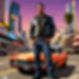 Abstract Conceptual Illustration of GTA Infotainment