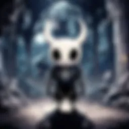 A captivating moment from Hollow Knight showcasing the game's art style