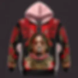 Trippie Redd 1400 Hoodie Design Detail