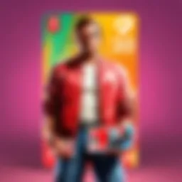 Nintendo gift card displayed with vibrant colors