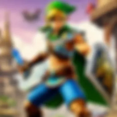 Clash of Titans in Hyrule Warriors Epic battle scene in the world of Hyrule Warriors