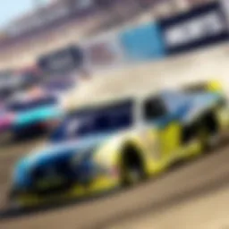 High-speed NASCAR race on Xbox 1