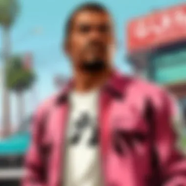 Innovative concept art showcasing GTA gameplay mechanics for Nintendo Switch