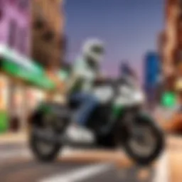 Uber Eats prepaid card on a modern city background