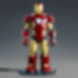 Blocky representation of Iron Man in LEGO Marvel Video Game